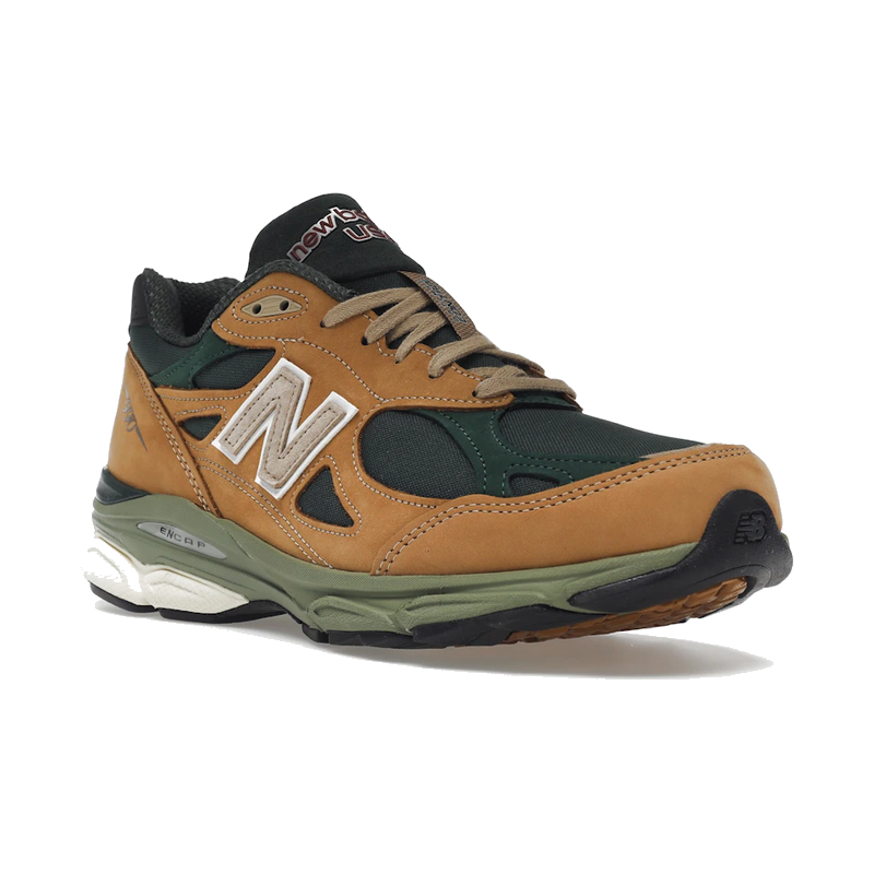 New Balance 990v3 MiUSA Tan Green