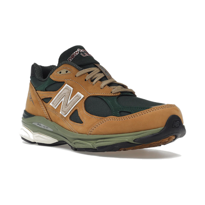 New Balance 990v3 MiUSA Tan Green