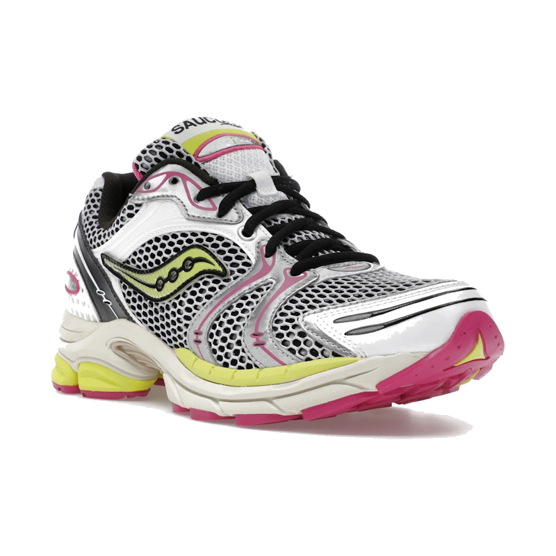 Saucony ProGrid Triumph 4 White Fluo Pink