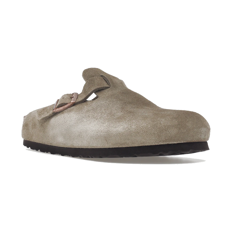 Birkenstock Boston Soft Footbed Suede Taupe