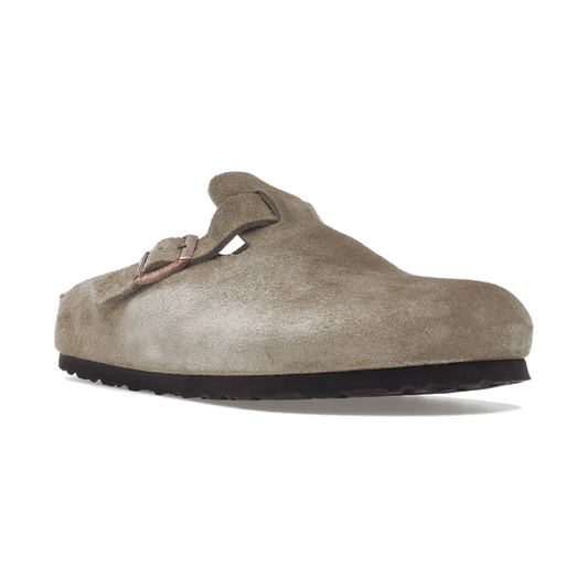 Birkenstock Boston Soft Footbed Suede Taupe