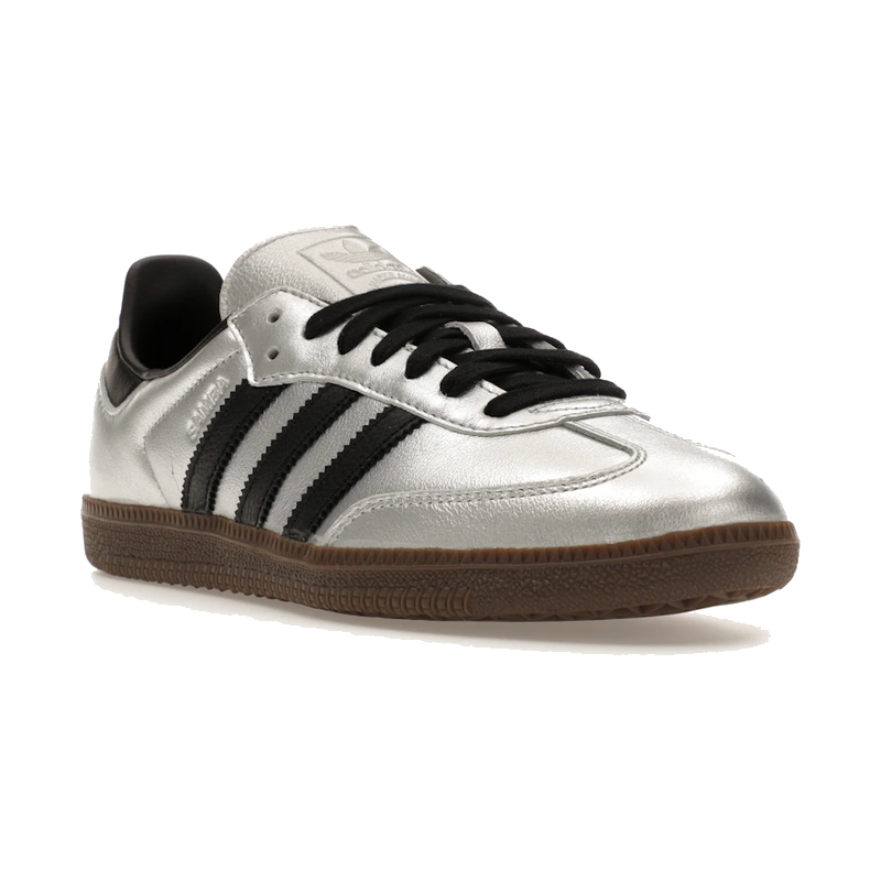 Adidas Samba OG Silver Metallic Black Gum
