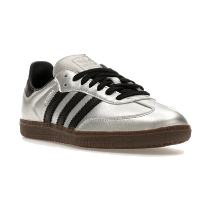 Adidas Samba OG Silver Metallic Black Gum