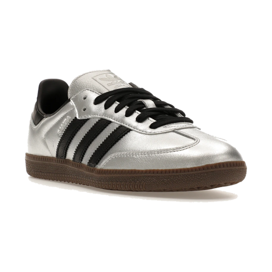 Adidas Samba OG Silver Metallic Black Gum