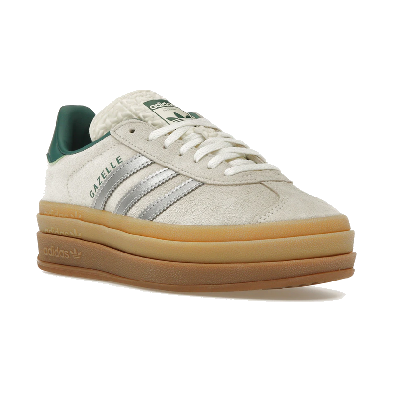 Adidas Gazelle Bold Off White Collegiate Green
