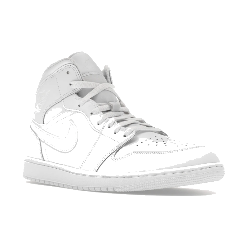 Air Jordan 1 Mid Triple White