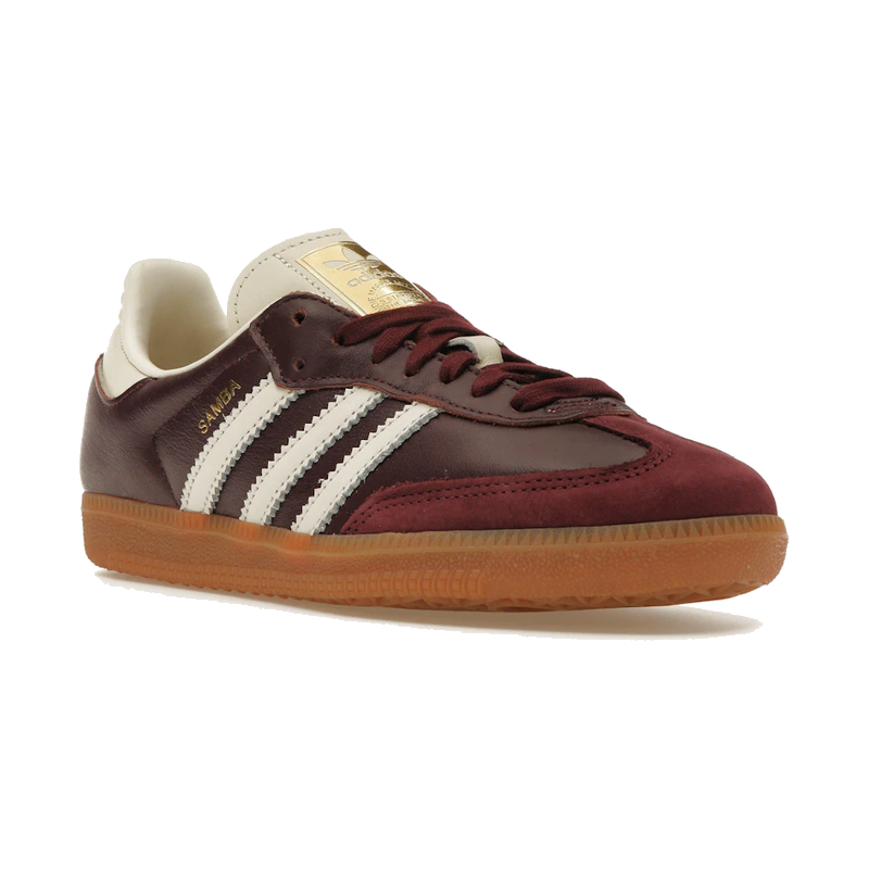 Adidas Samba OG Maroon Gold Metallic