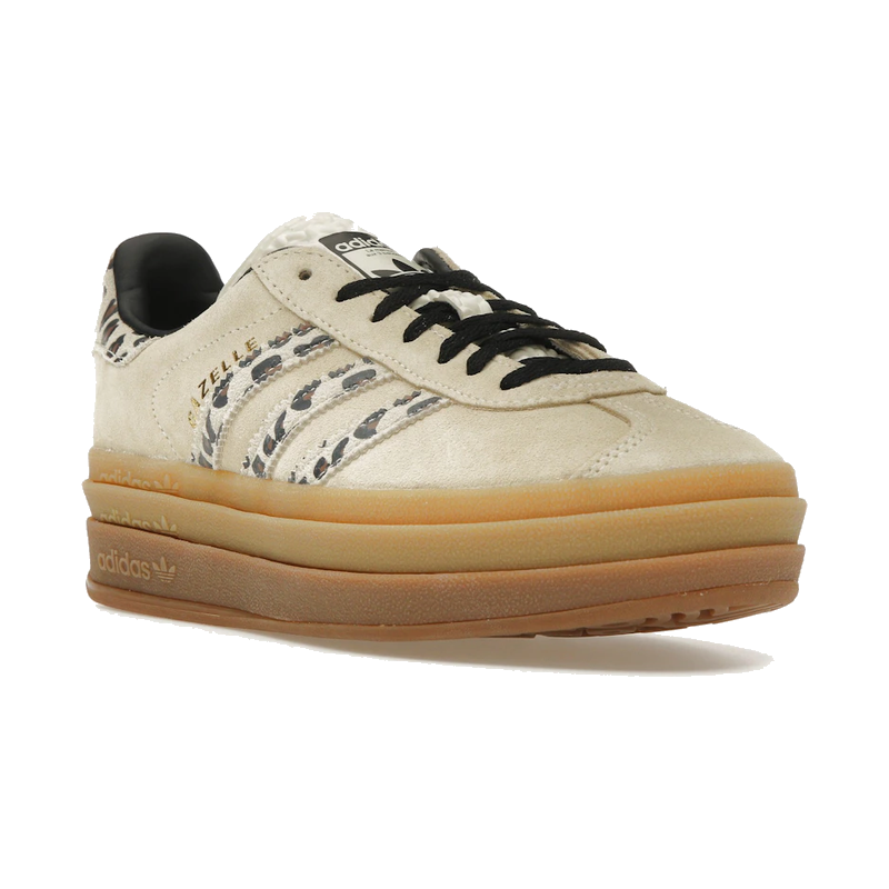 Adidas Gazelle Bold Cream Black Leopard