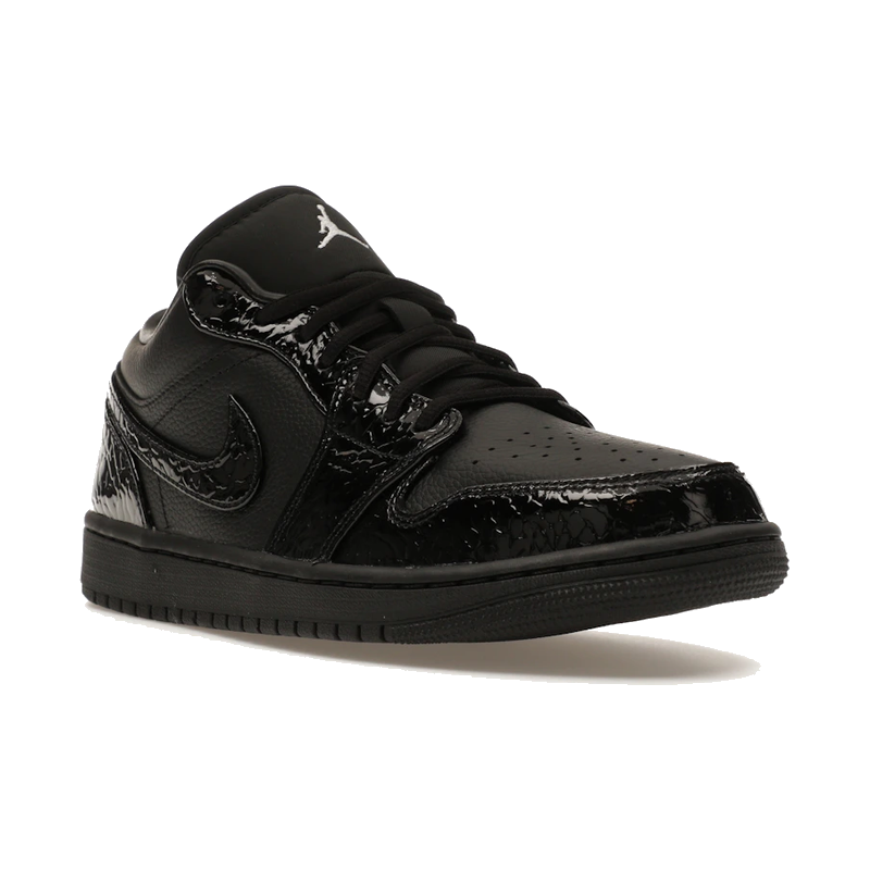 Air Jordan 1 Low SE Patent Elephant Black
