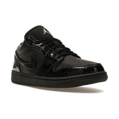 Air Jordan 1 Low SE Patent Elephant Black