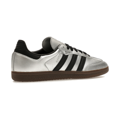 Adidas Samba OG Silver Metallic Black Gum