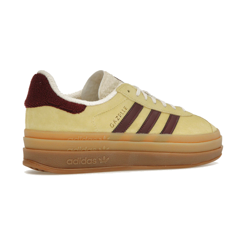 Adidas Gazelle Bold Almost Yellow Maroon