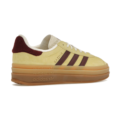 Adidas Gazelle Bold Almost Yellow Maroon