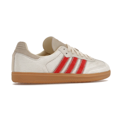 Adidas Samba OG Pony Hair Wonder Beige Better Scarlet