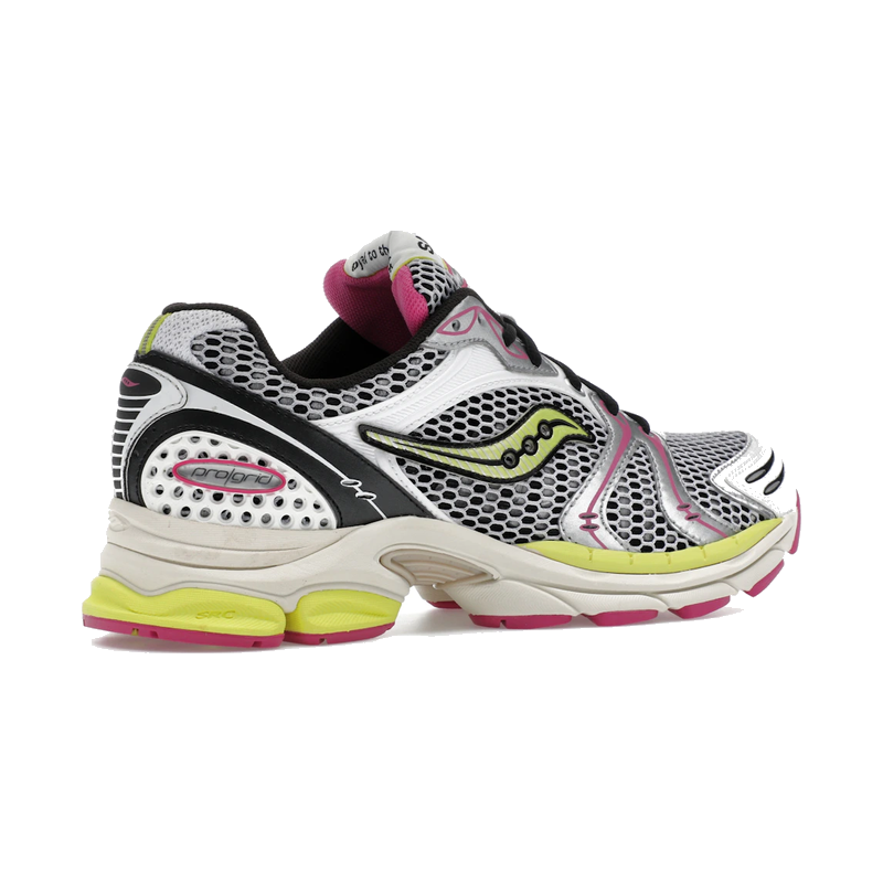 Saucony ProGrid Triumph 4 White Fluo Pink