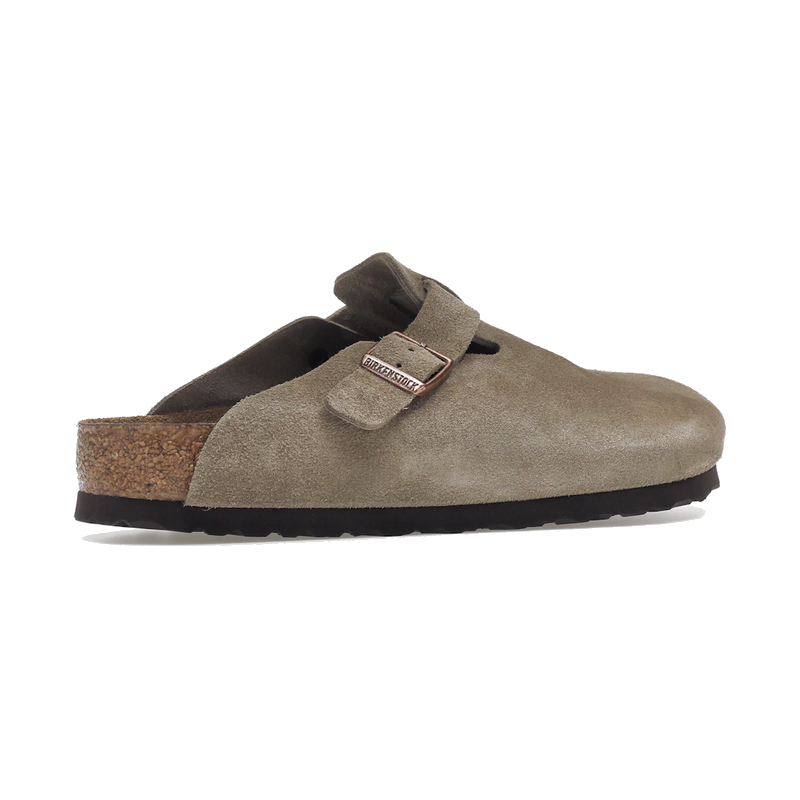Birkenstock Boston Soft Footbed Suede Taupe