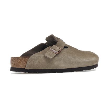 Birkenstock Boston Soft Footbed Suede Taupe