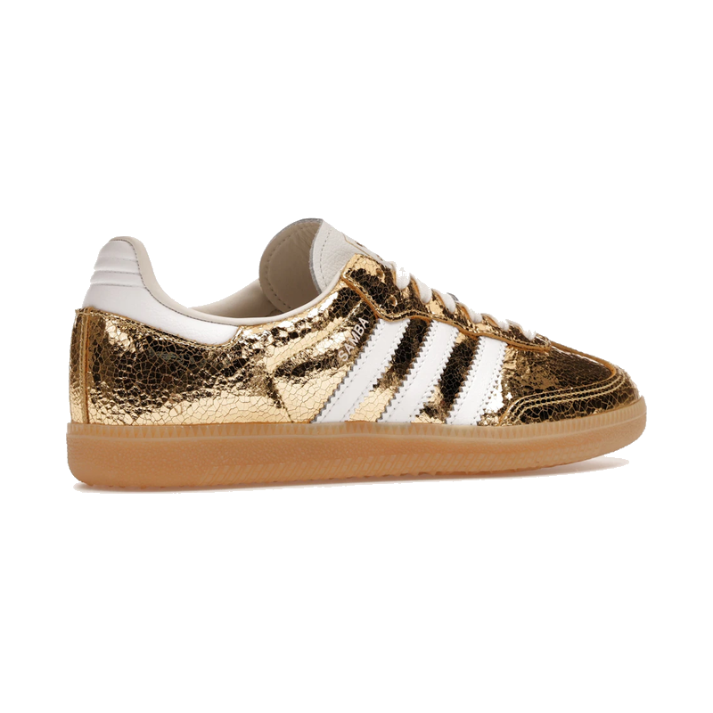 Adidas Samba OG Gold Metallic Cracked Leather