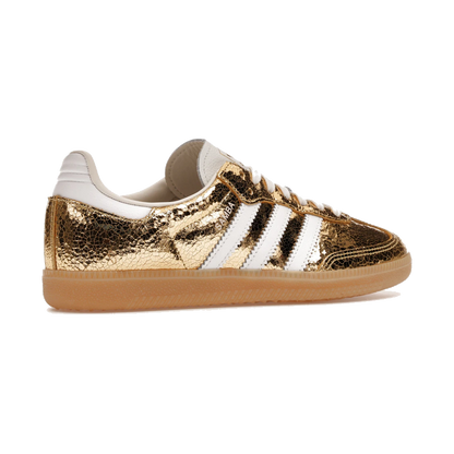 Adidas Samba OG Gold Metallic Cracked Leather