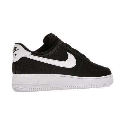 Nike Air Force 1 Low '07 Black White Pebbled Leather