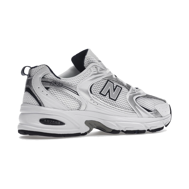 New Balance 530 White Silver Navy