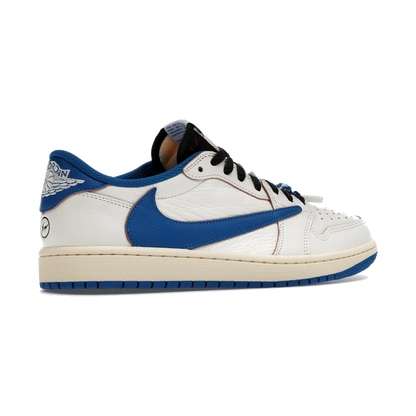 Air Jordan 1 Retro Low OG SP Fragment x Travis Scott Sail Military Blue
