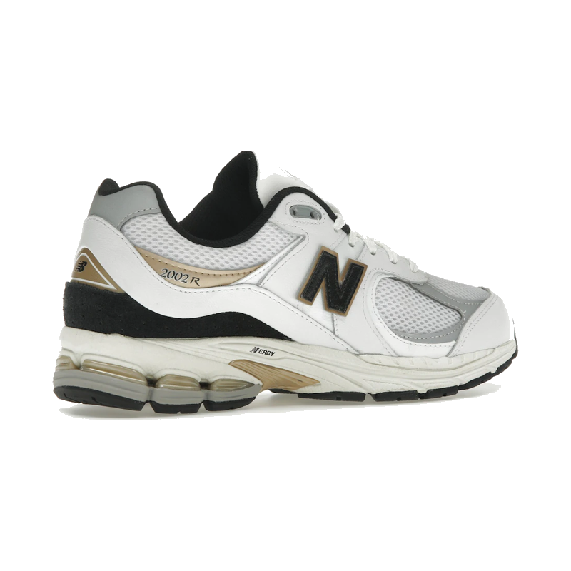 New Balance 2002R White Black Gold Metallic