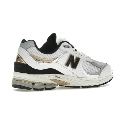 New Balance 2002R White Black Gold Metallic