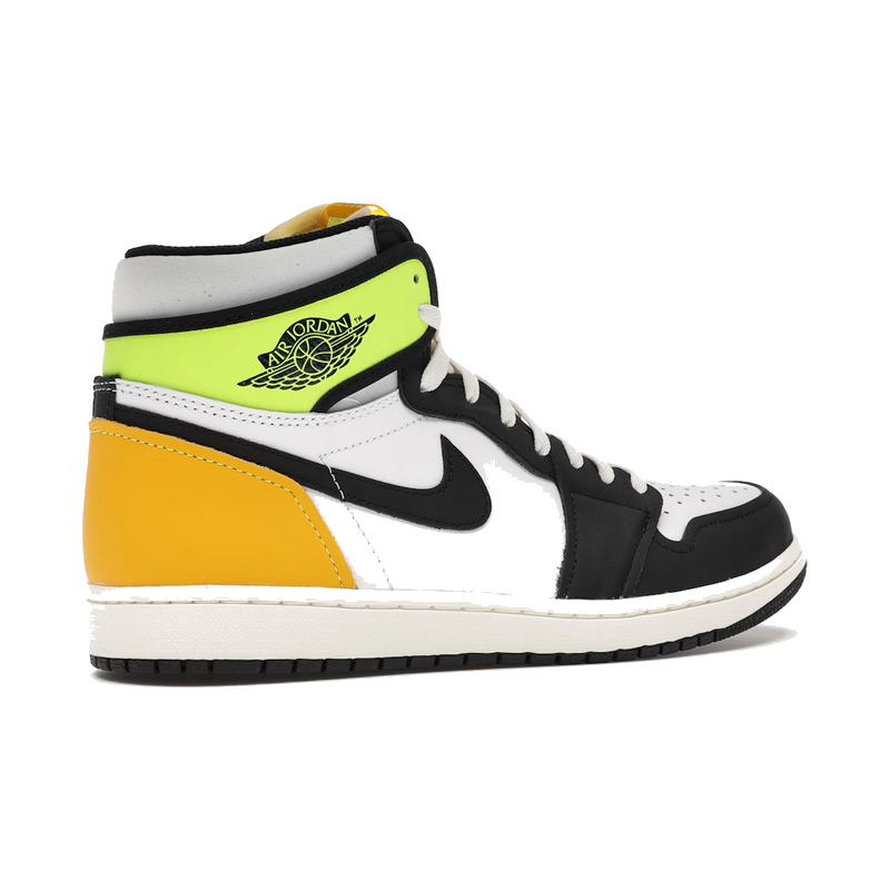Air Jordan 1 Retro High White Black Volt University Gold