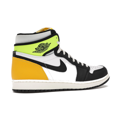 Air Jordan 1 Retro High White Black Volt University Gold