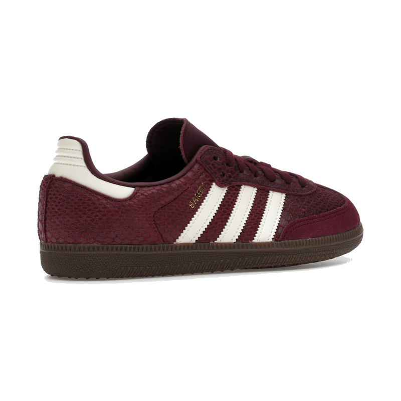Adidas Samba OG Snakeskin Maroon Cream White