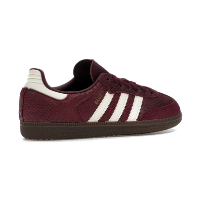Adidas Samba OG Snakeskin Maroon Cream White