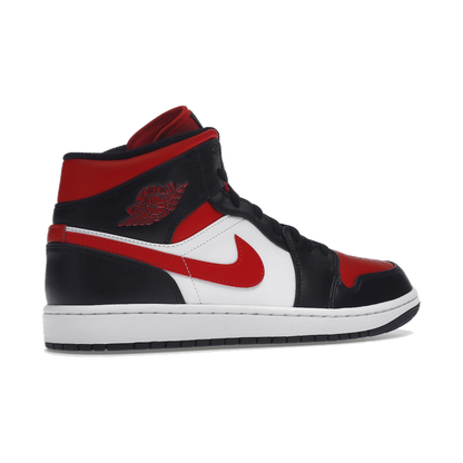 Air Jordan 1 Mid White Black Red 2022