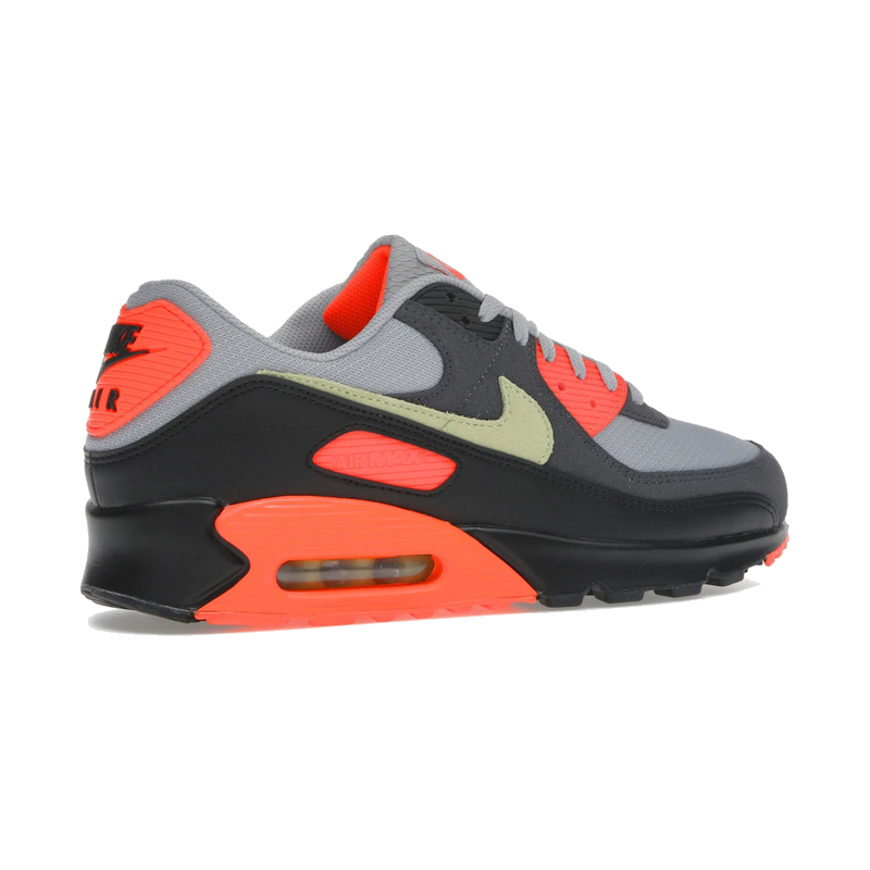 Nike Air Max 90 Light Smoke Grey Hyper Crimson Limelight