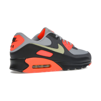 Nike Air Max 90 Light Smoke Grey Hyper Crimson Limelight