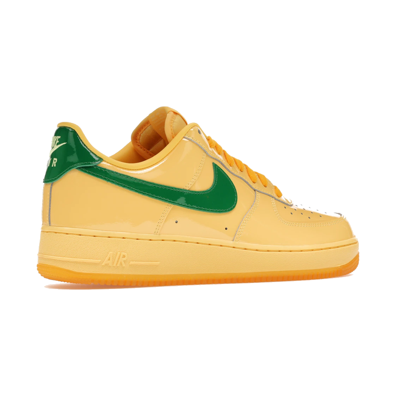 Nike Air Force 1 Low Patent Leather Topaz Gold Pine Green