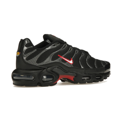 Nike Air Max Plus Black University Red Metallic Silver