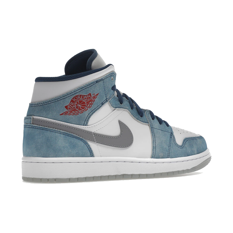 Air Jordan 1 Mid French Blue Fire Red