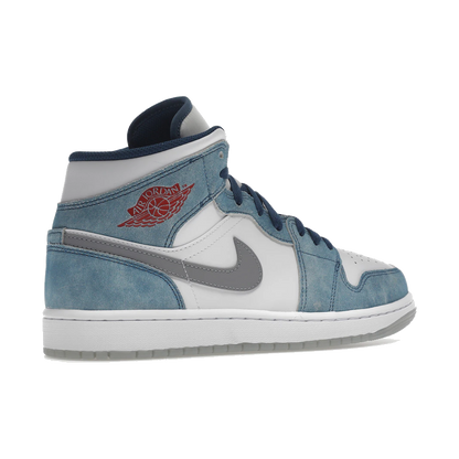Air Jordan 1 Mid French Blue Fire Red