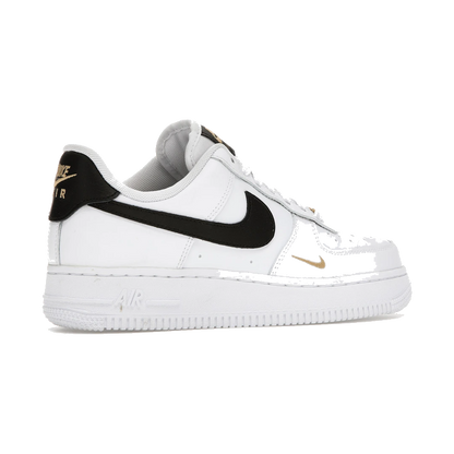 Nike Air Force 1 Low '07 Essential White Black Gold Mini Swoosh