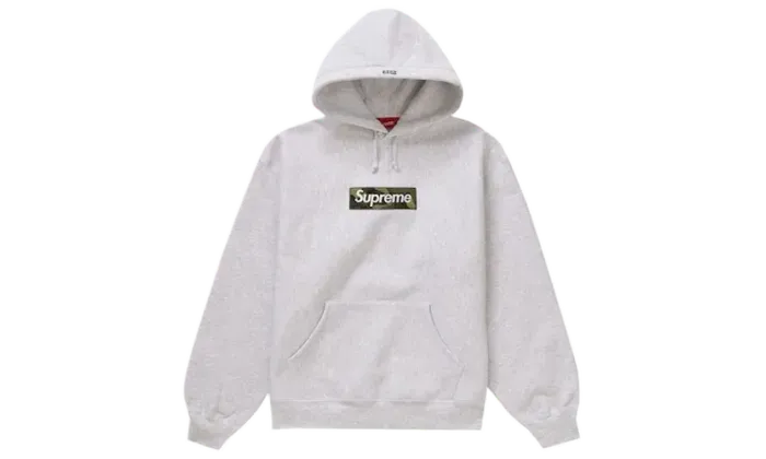 Supreme Supreme Box Logo Hooded Sweatshirt (FW23) Ash Grey - SUP-BLHSGW23-GREY