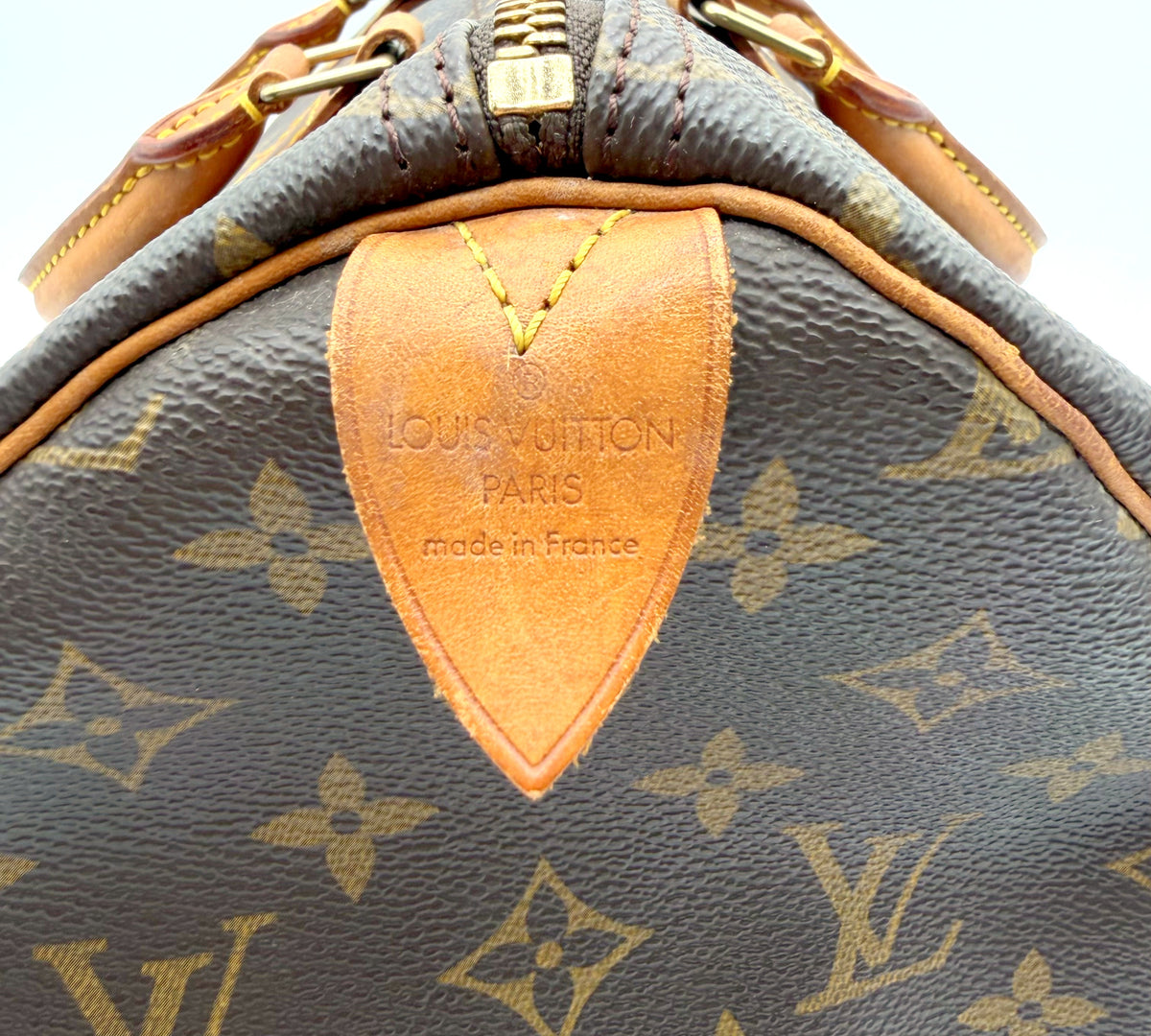 Louis Vuitton Speedy 35 Monogram - estampille Louis Vuitton Paris made in France